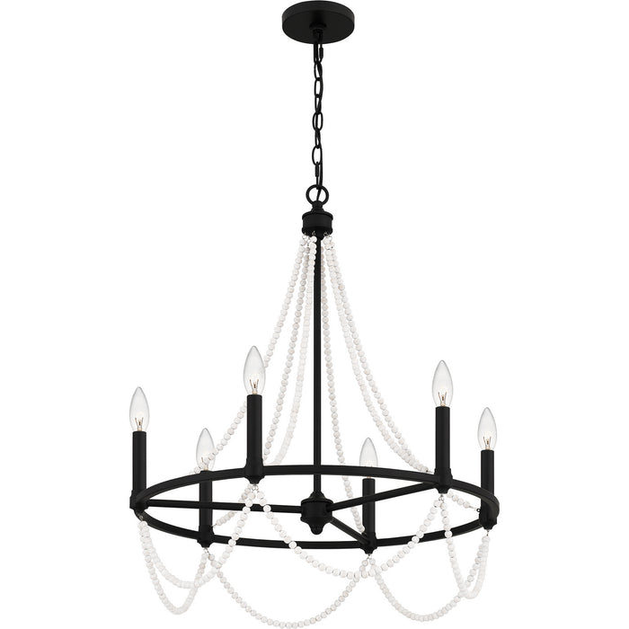 Myhouse Lighting Quoizel - BGA5021MBK - Six Light Chandelier - Brigitta - Matte Black