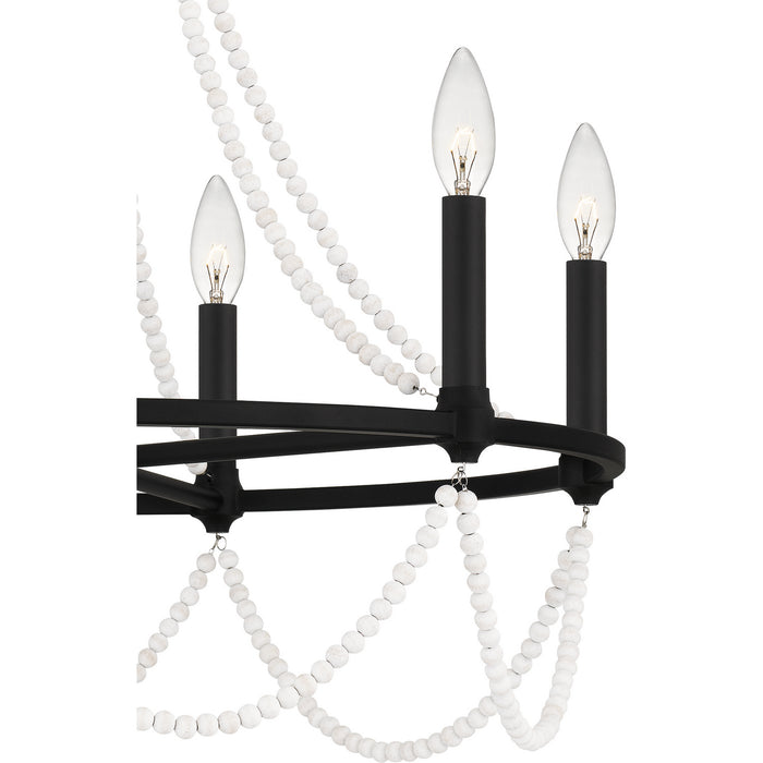 Myhouse Lighting Quoizel - BGA5021MBK - Six Light Chandelier - Brigitta - Matte Black