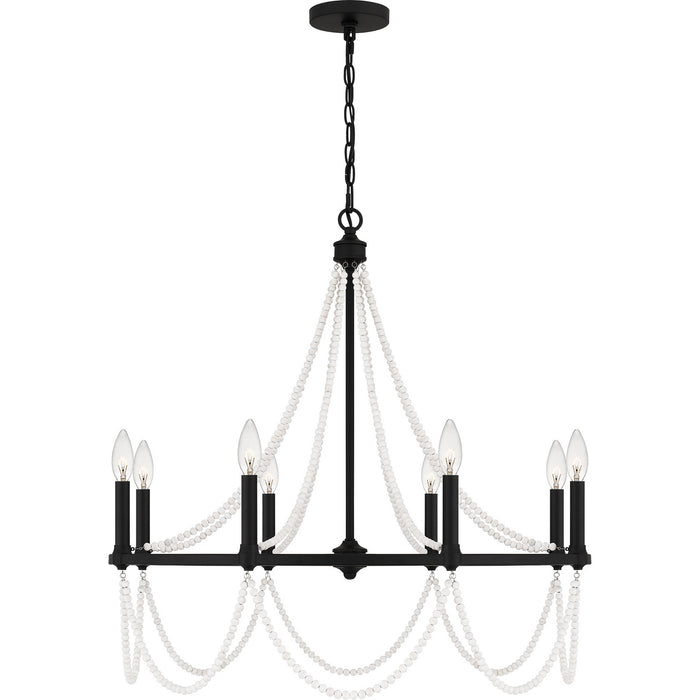 Myhouse Lighting Quoizel - BGA5030MBK - Eight Light Chandelier - Brigitta - Matte Black