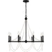 Myhouse Lighting Quoizel - BGA5030MBK - Eight Light Chandelier - Brigitta - Matte Black