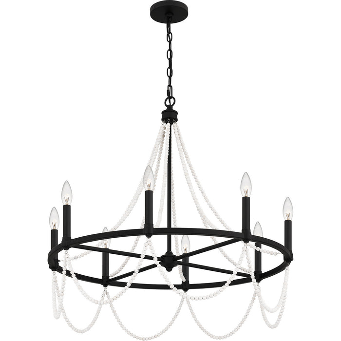 Myhouse Lighting Quoizel - BGA5030MBK - Eight Light Chandelier - Brigitta - Matte Black