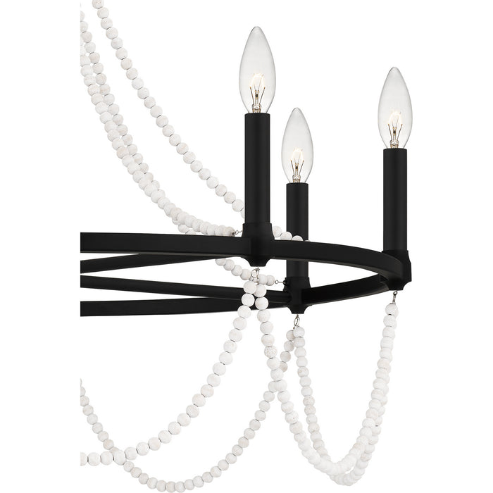 Myhouse Lighting Quoizel - BGA5030MBK - Eight Light Chandelier - Brigitta - Matte Black