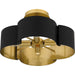 Myhouse Lighting Quoizel - BSM1714MBK - Four Light Semi-Flush Mount - Balsam - Matte Black