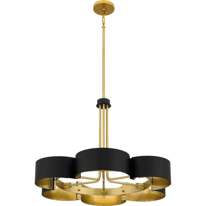 Myhouse Lighting Quoizel - BSM5028MBK - Six Light Chandelier - Balsam - Matte Black