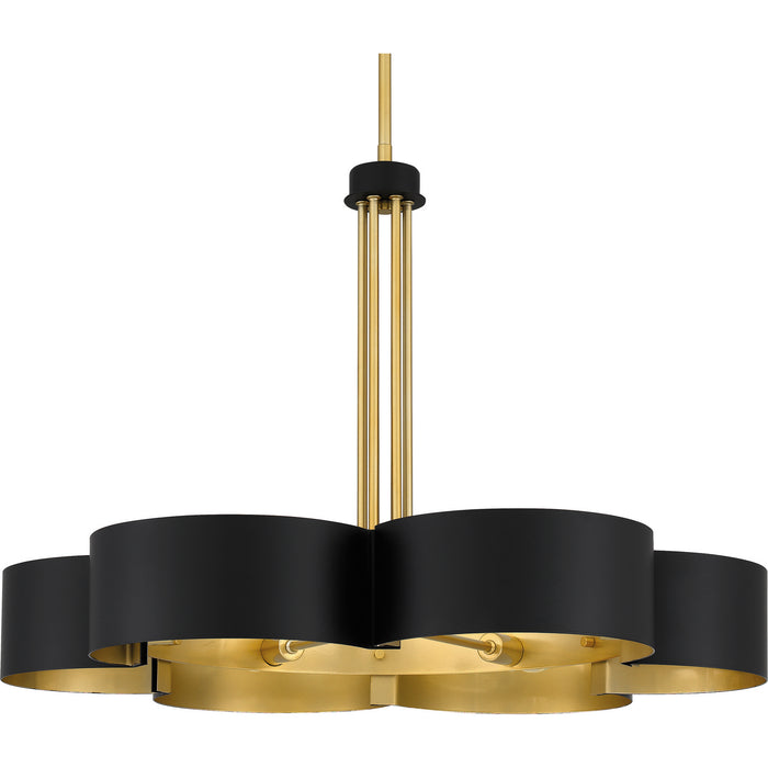 Myhouse Lighting Quoizel - BSM5028MBK - Six Light Chandelier - Balsam - Matte Black