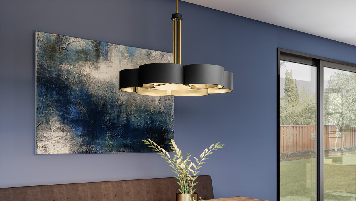 Myhouse Lighting Quoizel - BSM5028MBK - Six Light Chandelier - Balsam - Matte Black