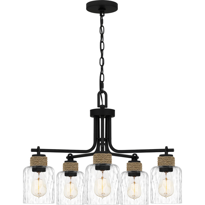 Myhouse Lighting Quoizel - BTC5025MBK - Five Light Chandelier - Baltic - Matte Black