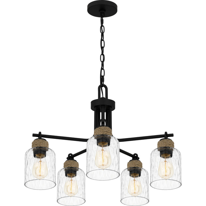 Myhouse Lighting Quoizel - BTC5025MBK - Five Light Chandelier - Baltic - Matte Black