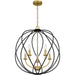 Myhouse Lighting Quoizel - BYN2824AB - Five Light Pendant - Bryn - Aged Brass