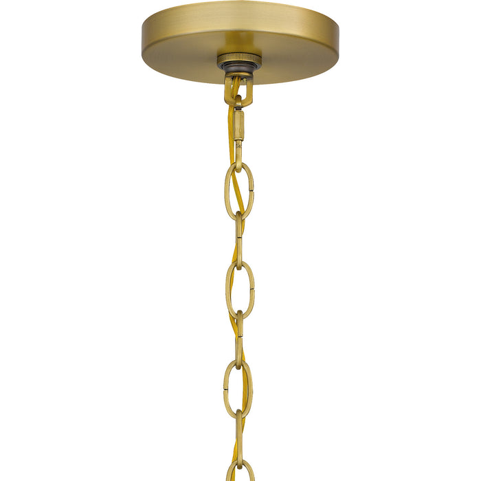 Myhouse Lighting Quoizel - BYN2824AB - Five Light Pendant - Bryn - Aged Brass