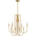 Myhouse Lighting Quoizel - CBR5028BWS - Eight Light Chandelier - Cabry - Brushed Weathered Brass