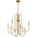 Myhouse Lighting Quoizel - CBR5028BWS - Eight Light Chandelier - Cabry - Brushed Weathered Brass