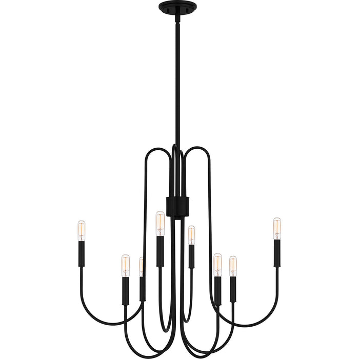 Myhouse Lighting Quoizel - CBR5028K - Eight Light Chandelier - Cabry - Mystic Black