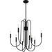 Myhouse Lighting Quoizel - CBR5028K - Eight Light Chandelier - Cabry - Mystic Black