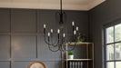 Myhouse Lighting Quoizel - CBR5028K - Eight Light Chandelier - Cabry - Mystic Black