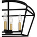 Myhouse Lighting Quoizel - COB1716MBK - Four Light Semi-Flush Mount - Concho Bay - Matte Black