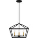 Myhouse Lighting Quoizel - COB2816MBK - Four Light Pendant - Concho Bay - Matte Black