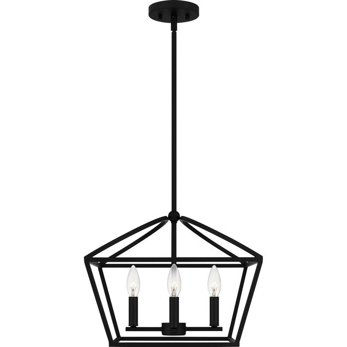 Myhouse Lighting Quoizel - COB2816MBK - Four Light Pendant - Concho Bay - Matte Black