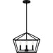 Myhouse Lighting Quoizel - COB2816MBK - Four Light Pendant - Concho Bay - Matte Black