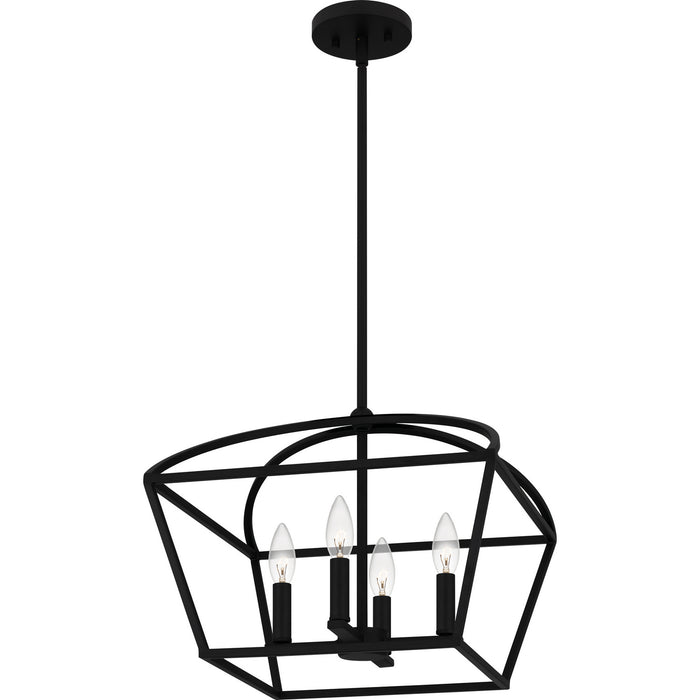 Myhouse Lighting Quoizel - COB2816MBK - Four Light Pendant - Concho Bay - Matte Black