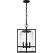 Myhouse Lighting Quoizel - DMN1514EK - Four Light Pendant - Damien - Earth Black