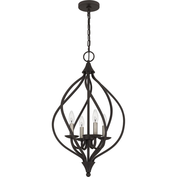 Myhouse Lighting Quoizel - DUP2816OZ - Four Light Pendant - Dupont - Old Bronze