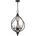 Myhouse Lighting Quoizel - DUP2816OZ - Four Light Pendant - Dupont - Old Bronze