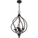 Myhouse Lighting Quoizel - DUP2816OZ - Four Light Pendant - Dupont - Old Bronze