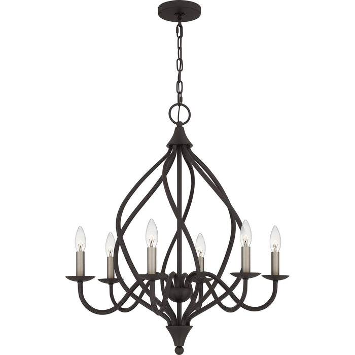 Myhouse Lighting Quoizel - DUP5025OZ - Six Light Chandelier - Dupont - Old Bronze