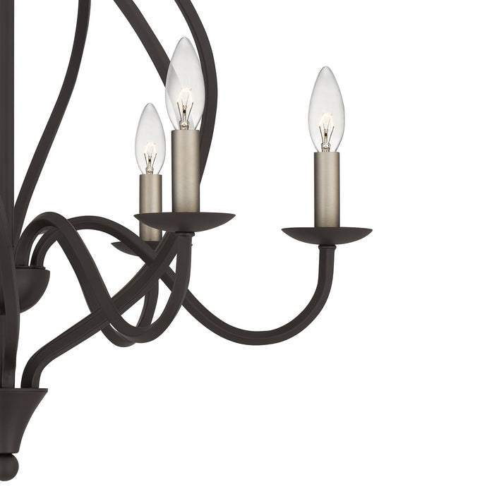 Myhouse Lighting Quoizel - DUP5025OZ - Six Light Chandelier - Dupont - Old Bronze