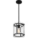 Myhouse Lighting Quoizel - FTS1509EK - One Light Mini Pendant - Fortress - Earth Black