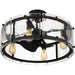 Myhouse Lighting Quoizel - FTS3124EK - Four Light Fandelier - Fortress - Earth Black