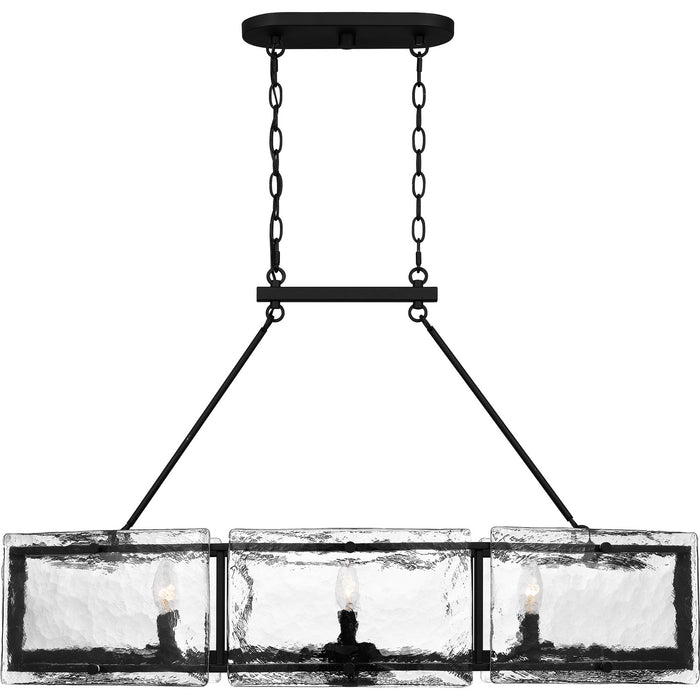 Myhouse Lighting Quoizel - FTS638EK - Six Light Island Chandelier - Fortress - Earth Black