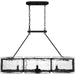 Myhouse Lighting Quoizel - FTS638EK - Six Light Island Chandelier - Fortress - Earth Black