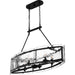 Myhouse Lighting Quoizel - FTS638EK - Six Light Island Chandelier - Fortress - Earth Black