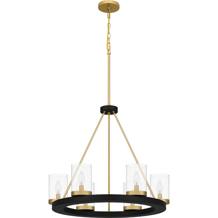 Myhouse Lighting Quoizel - GRL5026MBK - Six Light Chandelier - Greeley - Matte Black