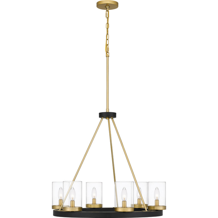 Myhouse Lighting Quoizel - GRL5026MBK - Six Light Chandelier - Greeley - Matte Black