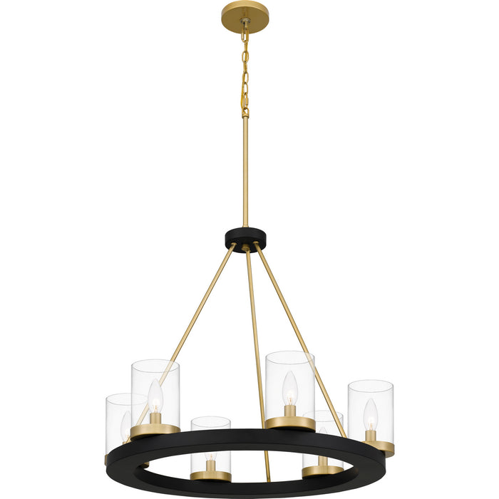 Myhouse Lighting Quoizel - GRL5026MBK - Six Light Chandelier - Greeley - Matte Black