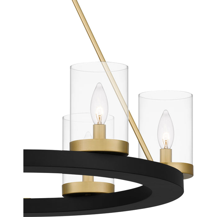 Myhouse Lighting Quoizel - GRL5026MBK - Six Light Chandelier - Greeley - Matte Black