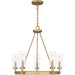 Myhouse Lighting Quoizel - KEL5025NWS - Five Light Chandelier - Kelleher - Nouveau Painted Weathered Brass