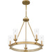 Myhouse Lighting Quoizel - KEL5025NWS - Five Light Chandelier - Kelleher - Nouveau Painted Weathered Brass