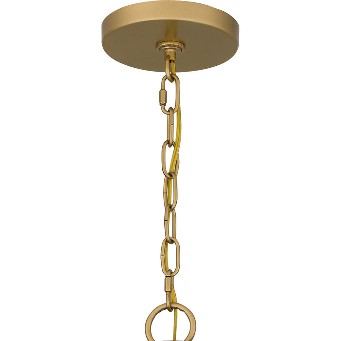 Myhouse Lighting Quoizel - KEL5025NWS - Five Light Chandelier - Kelleher - Nouveau Painted Weathered Brass