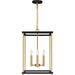 Myhouse Lighting Quoizel - KNW2814MBK - Four Light Pendant - Kynwyd - Matte Black