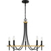 Myhouse Lighting Quoizel - LGR5026MBK - Five Light Chandelier - Legare - Matte Black