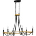 Myhouse Lighting Quoizel - LGR636MBK - Six Light Island Chandelier - Legare - Matte Black