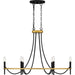 Myhouse Lighting Quoizel - LGR636MBK - Six Light Island Chandelier - Legare - Matte Black