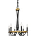 Myhouse Lighting Quoizel - LGR636MBK - Six Light Island Chandelier - Legare - Matte Black