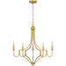 Myhouse Lighting Quoizel - MAB5026LG - Five Light Chandelier - Mabel - Light Gold