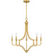 Myhouse Lighting Quoizel - MAB5026LG - Five Light Chandelier - Mabel - Light Gold