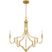 Myhouse Lighting Quoizel - MAB5026LG - Five Light Chandelier - Mabel - Light Gold